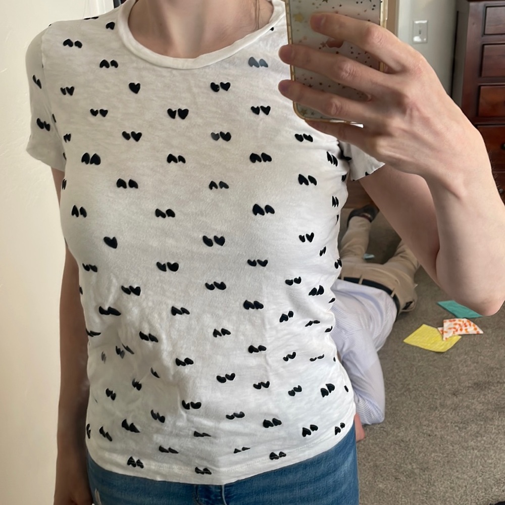 J crew heart t shirt